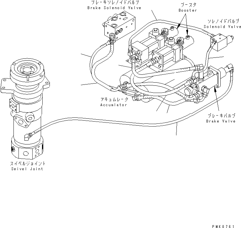Схема запчастей Komatsu PW128UU-1 - ЧАСТИ ДЛЯ ПЕРИОДИЧ. ЗАМЕНЫ (ТОРМОЗ. ШЛАНГИ¤ /) КАТАЛОГИ ЗЧ
