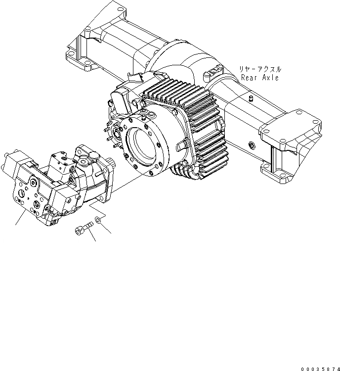 Схема запчастей Komatsu PW130-7K - МОТОР ХОДА НИЖНЯЯ ГИДРОЛИНИЯ И ЛИНИЯ ХОДА