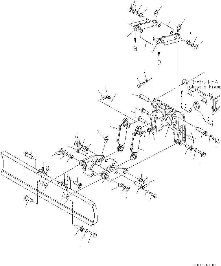 Схема запчастей Komatsu PW130-7K - ПЕРЕДН. DOZER ОТВАЛ (СОЕДИНИТЕЛЬН. ЗВЕНО И СОЕДИНИТЕЛЬН. ЗВЕНО ПАЛЕЦ) SUSPENTION И КОЛЕСА