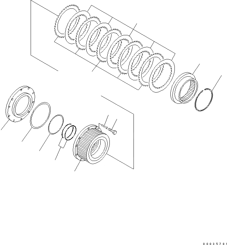Схема запчастей Komatsu PW130-7K - ПЕРЕДНИЙ МОСТ (/) (.M ШИР.) SUSPENTION И КОЛЕСА