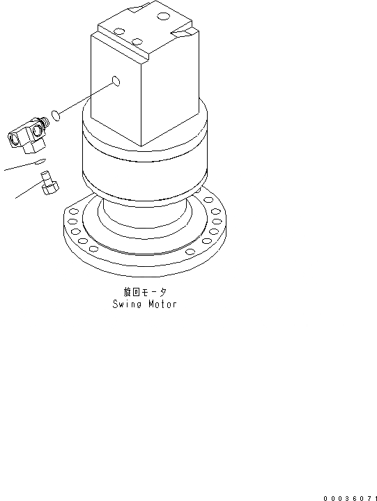 Схема запчастей Komatsu PW130-7K - ДРЕНАЖН. ЗАГЛУШКА (ДЛЯ 2-СЕКЦИОНН. СТРЕЛЫ) (ROTAY РУКОЯТЬ LESS) РАБОЧЕЕ ОБОРУДОВАНИЕ
