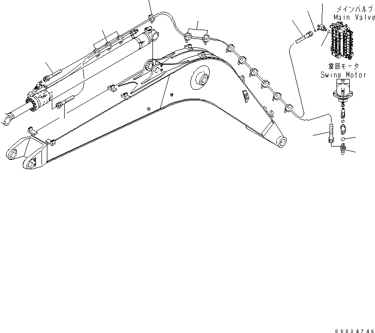 Схема запчастей Komatsu PW130-7K - ЦИЛИНДР РУКОЯТИ(ТРУБЫ) (С КЛАПАН БЕЗОПАСНОСТИ) (/) (ДЛЯ 1-СЕКЦИОНН. СТРЕЛЫ) РАБОЧЕЕ ОБОРУДОВАНИЕ