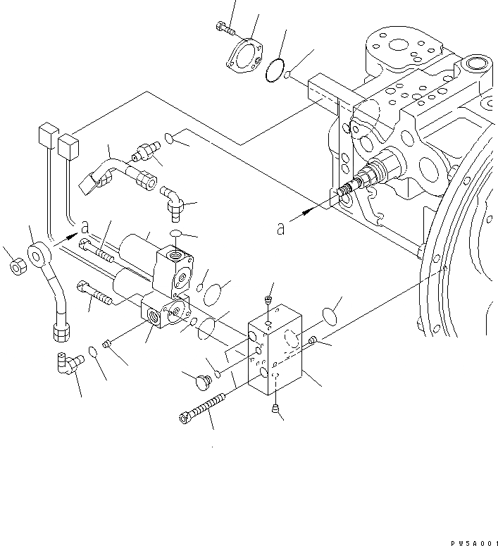 Схема запчастей Komatsu PW130-7K - ОСНОВН. НАСОС (8/8) ОСНОВН. КОМПОНЕНТЫ И РЕМКОМПЛЕКТЫ