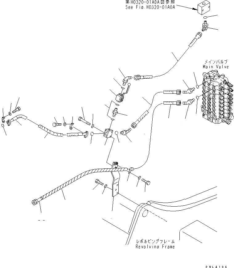 Схема запчастей Komatsu PW130ES-6K - НАВЕСН. ОБОРУД ТРУБЫ ЛИНИЯ (ОСНОВН. КЛАПАН ТРУБЫ И ИЗМЕНЯЕМ. БЛОК)(№K-K) ГИДРАВЛИКА