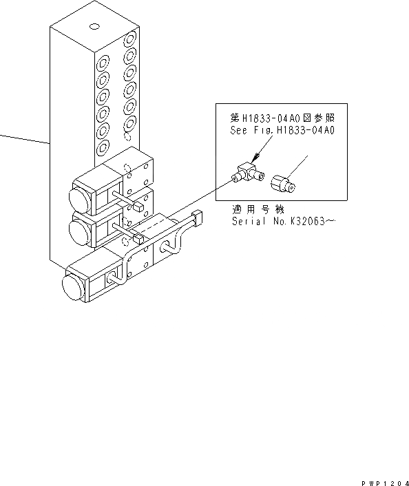 Схема запчастей Komatsu PW130ES-6K - КОЛЛЕКТОР БЛОК (РАСПРЕДЕЛИТ. КЛАПАН)(№K-) ГИДРАВЛИКА
