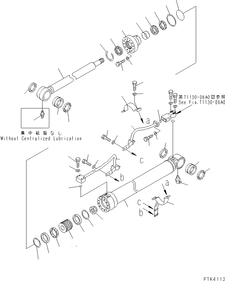 Схема запчастей Komatsu PW130ES-6K - ПЕРВ. ЦИЛИНДР СТРЕЛЫ(ВНУТР. ЧАСТИ) (ДЛЯ 2 ЧАСТИS СТРЕЛА)(№K-K97) РАБОЧЕЕ ОБОРУДОВАНИЕ