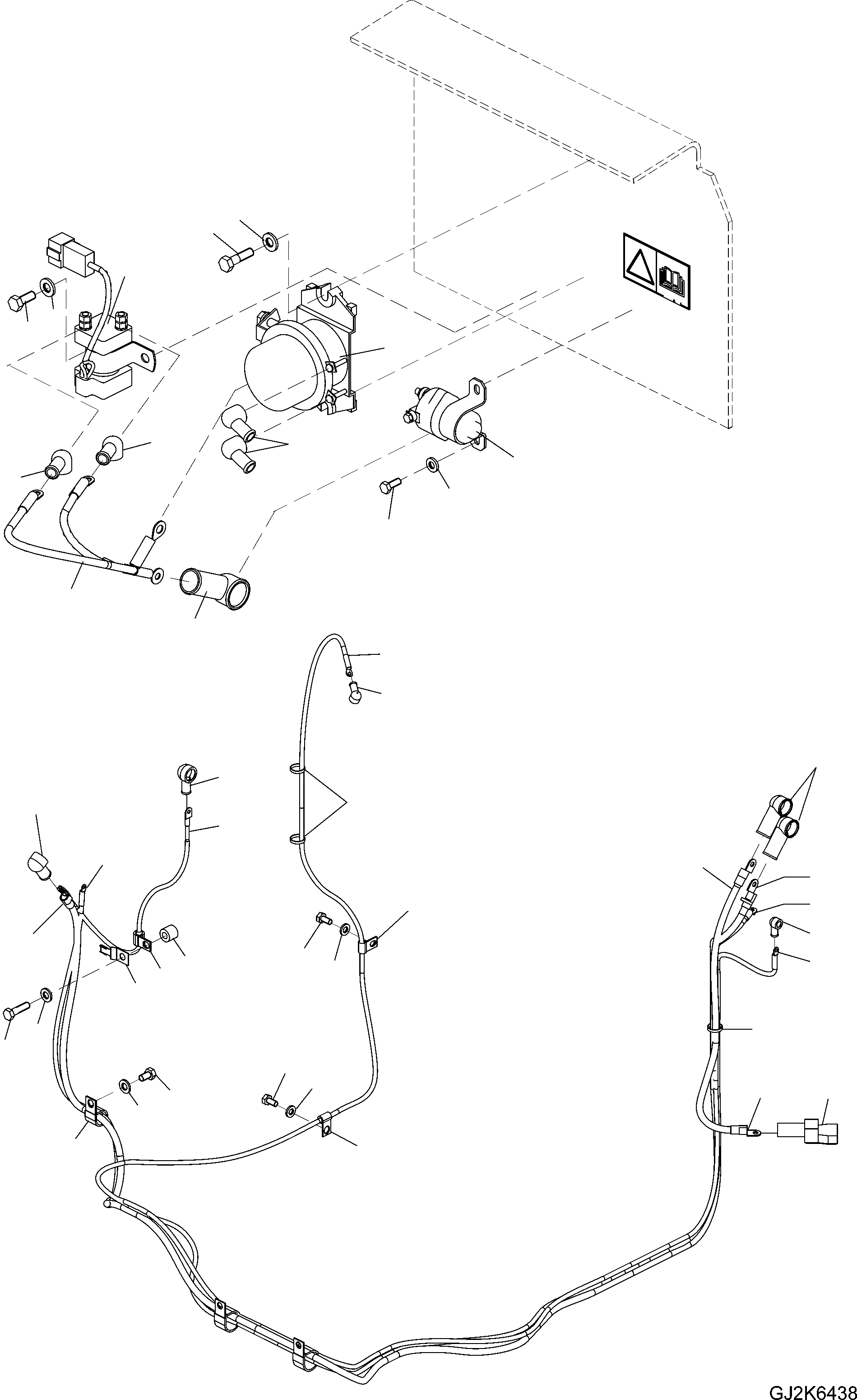 Схема запчастей Komatsu PW140-7 - STARTER ЭЛЕКТРОПРОВОДКА E ЭЛЕКТРИКА