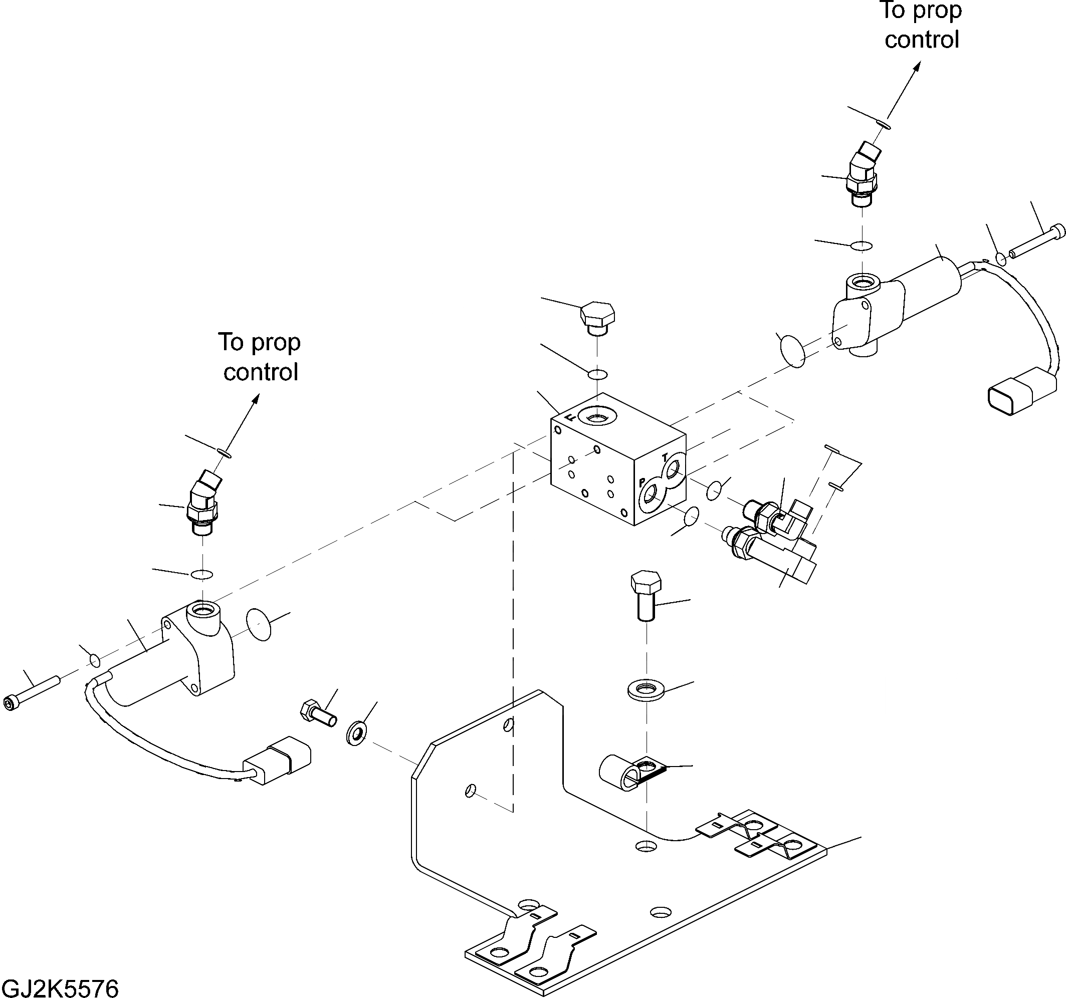 Схема запчастей Komatsu PW140-7 - СОЛЕНОИДНЫЙ КЛАПАН (PROP УПРАВЛ-Е) (FOUR STATIONS) H ГИДРАВЛИКА