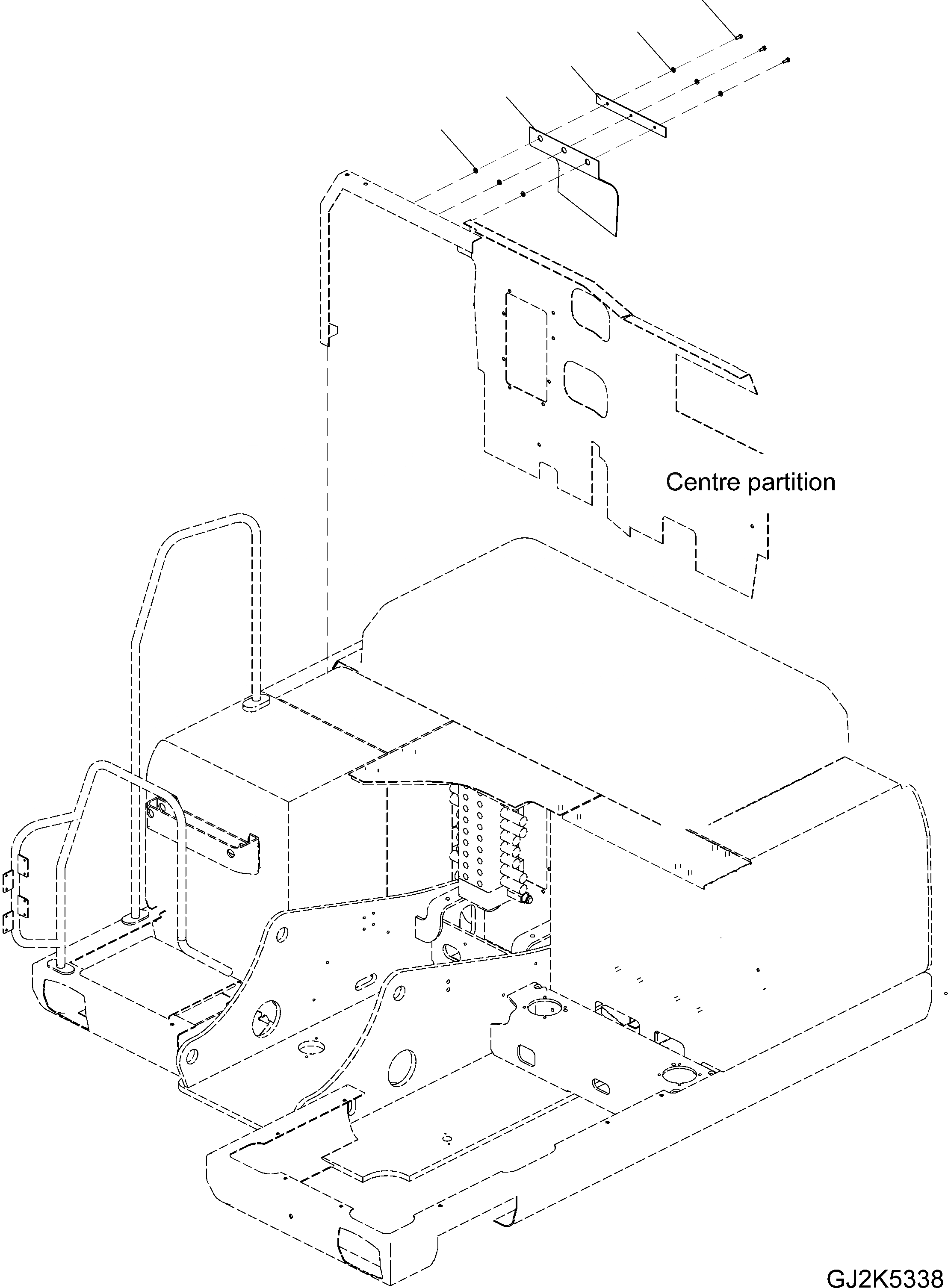 Схема запчастей Komatsu PW140-7 - SPLASH ЧАСТИ КОРПУСА (КАБИНА) M ЧАСТИ КОРПУСА