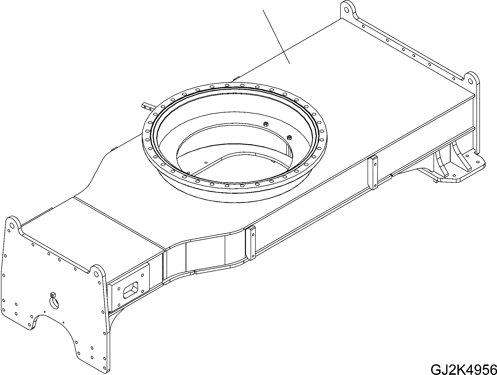 Схема запчастей Komatsu PW140-7 - ШАССИ РАМА (РАМА) (ДЛЯ SCREW-ON ATTACHEMENTS) S ПОДВЕСКА И КОЛЕСА