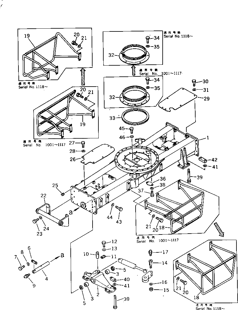 Схема запчастей Komatsu PW150-1 - ШАССИ (REGULATION OF SWEDEN)(№-.) СПЕЦ. APPLICATION ЧАСТИ¤ МАРКИРОВКА¤ ИНСТРУМЕНТ И РЕМКОМПЛЕКТЫ