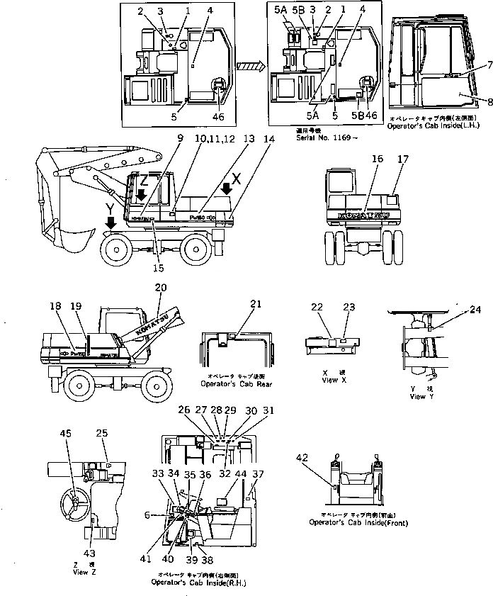 Схема запчастей Komatsu PW150-1 - МАРКИРОВКА (ФРАНЦИЯ) (КРОМЕ ЯПОН.)(№-9) СПЕЦ. APPLICATION ЧАСТИ¤ МАРКИРОВКА¤ ИНСТРУМЕНТ И РЕМКОМПЛЕКТЫ