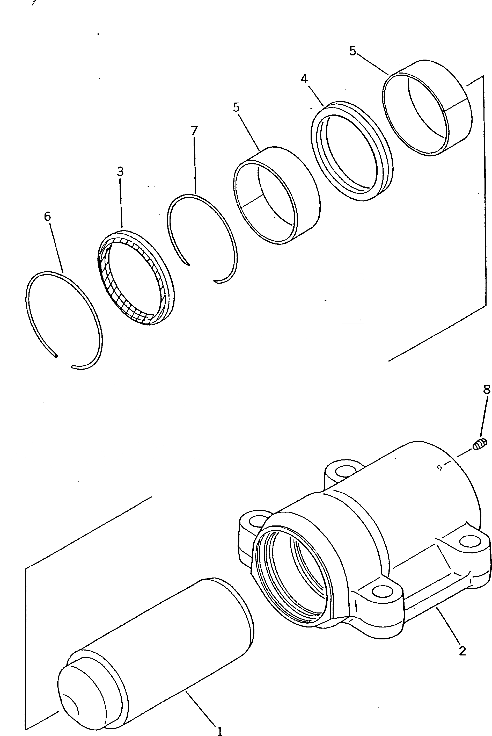 Схема запчастей Komatsu PW150-1 - ПОДВЕСКА БЛОКИР. ЦИЛИНДР ХОД И ТРАНСМИССИЯ