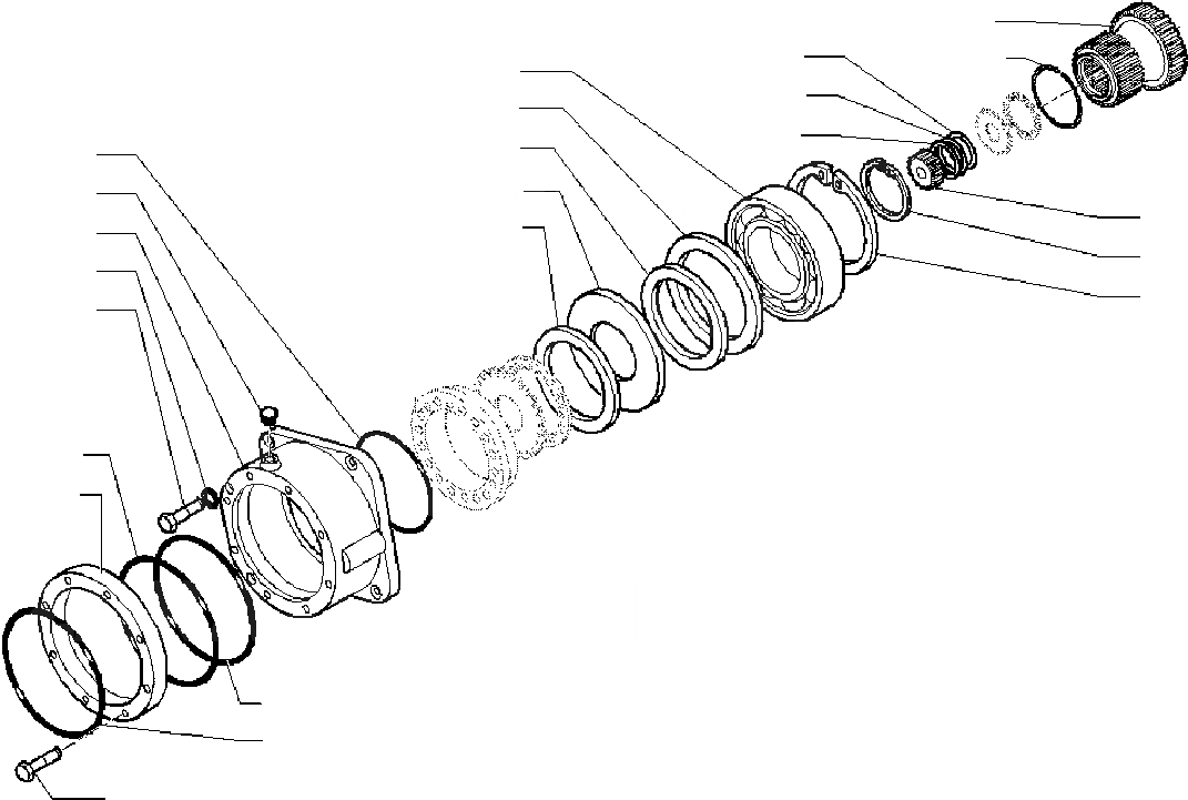 Схема запчастей Komatsu PW160-7K - ТРАНСМИССИЯ (/) НИЖНЯЯ ГИДРОЛИНИЯ И ЛИНИЯ ХОДА