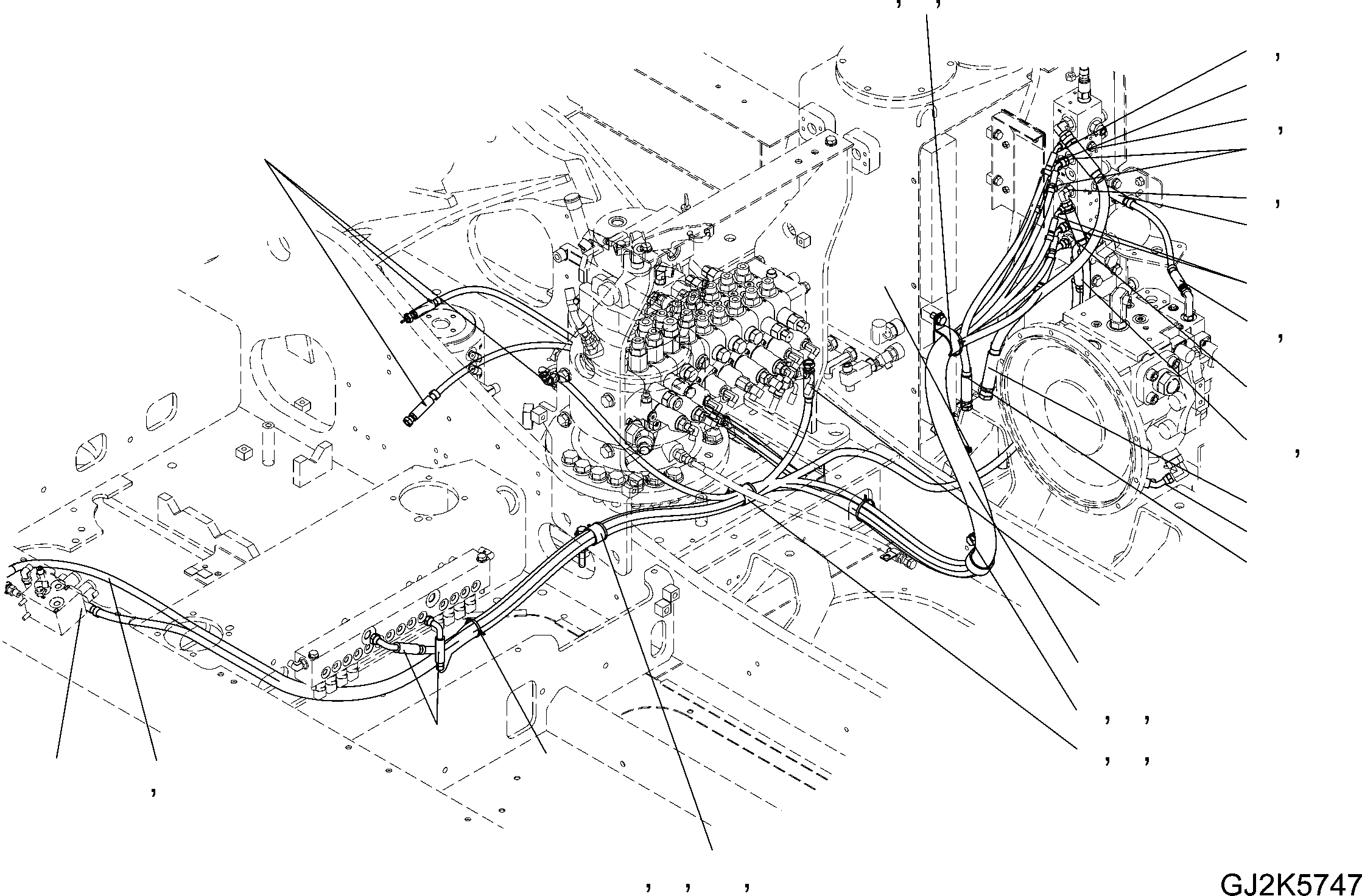 Схема запчастей Komatsu PW160-7E0 - СОЛЕНОИДНЫЙ КЛАПАН ТРУБЫ (/) H ГИДРАВЛИКА