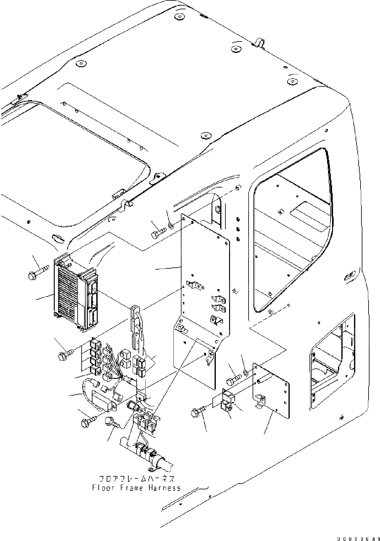 Схема запчастей Komatsu PW160-7E0 - OPERATORґS КАБИНА (КОНТРОЛЛЕР И РЕЛЕ) K OPERATORґS ОБСТАНОВКА И СИСТЕМА УПРАВЛЕНИЯ