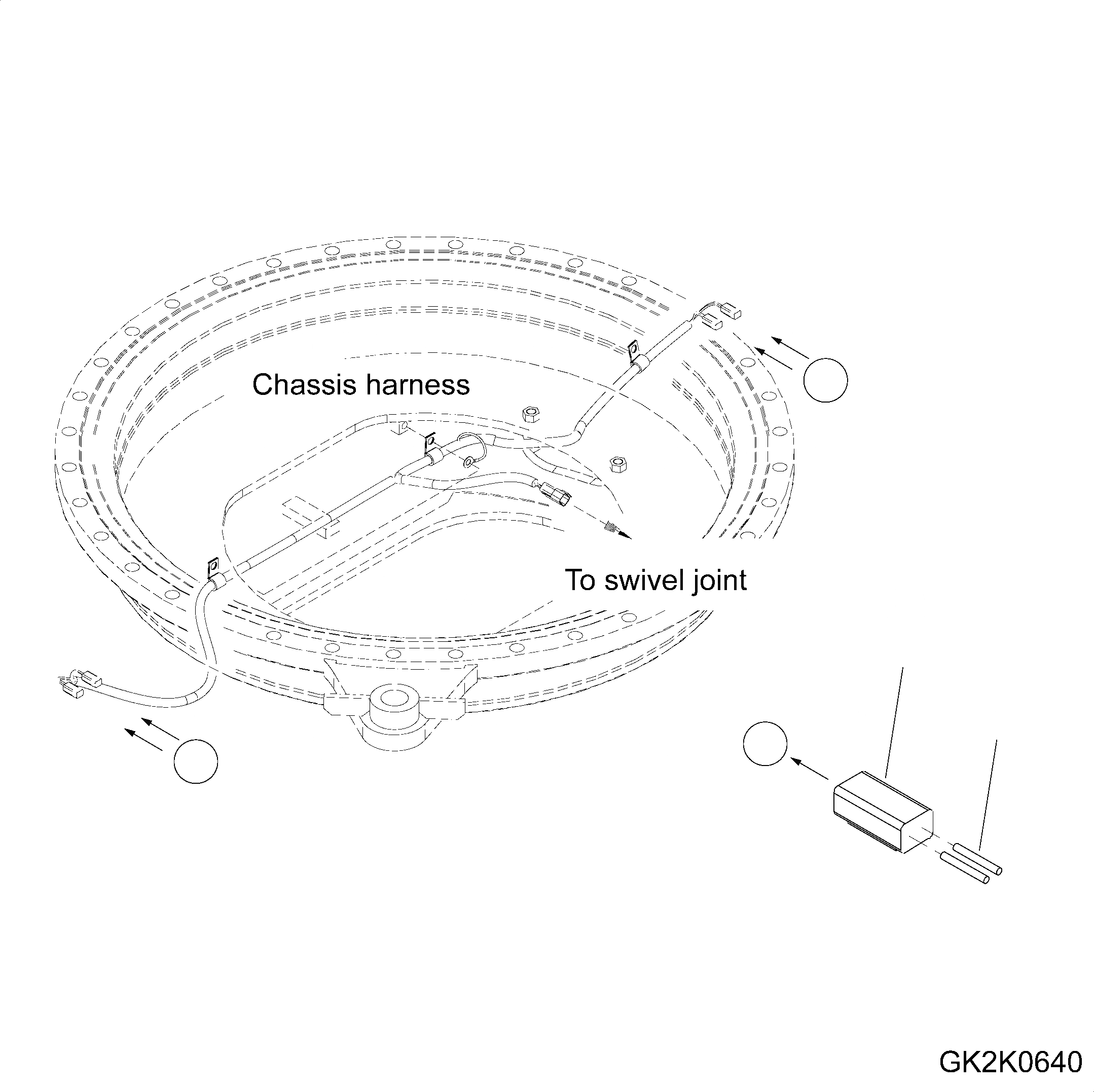 Схема запчастей Komatsu PW160-7E0 - ПОВОРОТНОЕ СОЕДИНЕНИЕ (НАВЕСН. ОБОРУД ЧАСТИ) (ПЕРЕДН. LESS - ЗАДН. LESS) (/) НИЖНЯЯ ГИДРОЛИНИЯ И ЛИНИЯ ХОДА