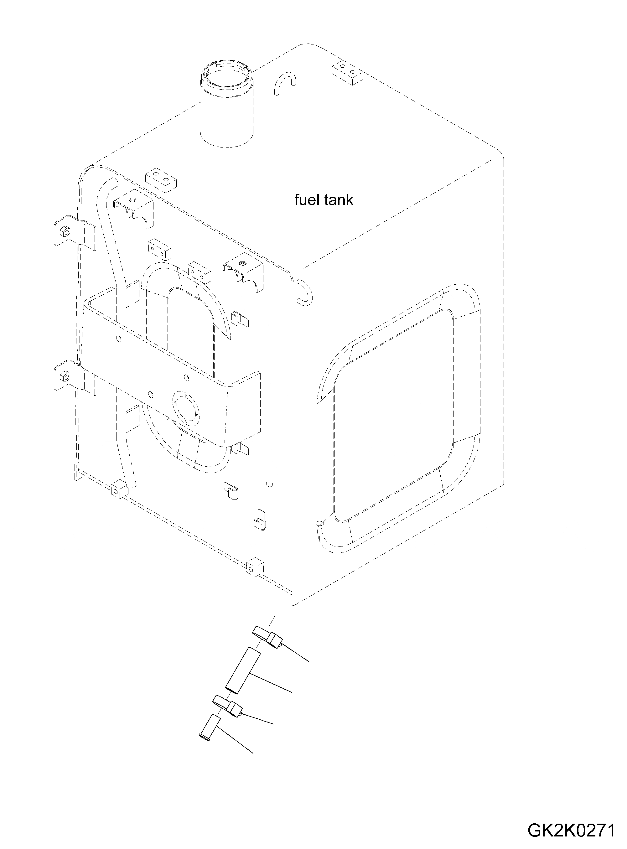 Схема запчастей Komatsu PW160-7E0 - БЕЗ ЗАПРАВОЧН.LING СИСТЕМА W РАЗНОЕ
