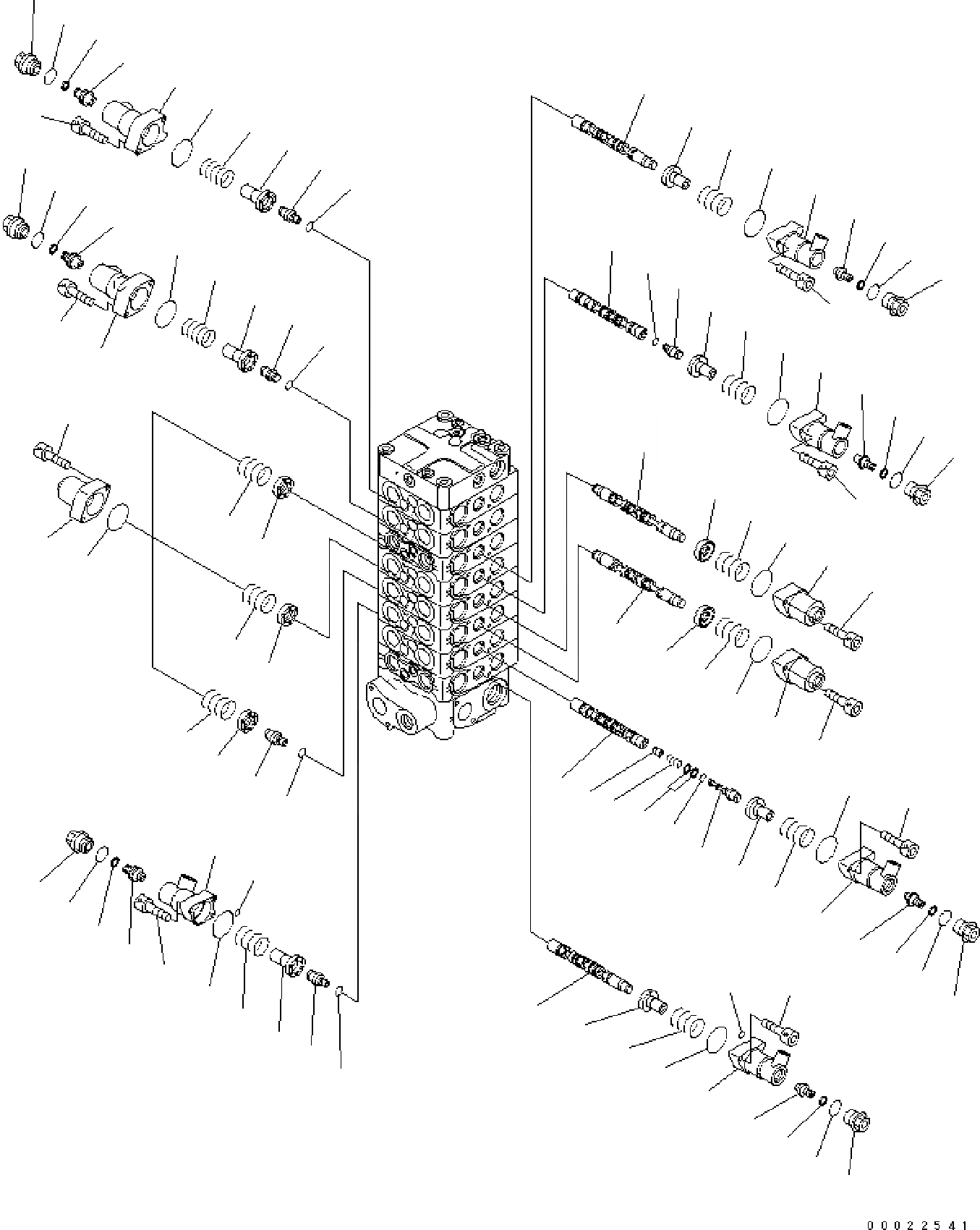 Схема запчастей Komatsu PW160-7E0 - ОСНОВН. КЛАПАН (8-СЕКЦИОНН.) (/9) (ДЛЯ ONE-ЧАСТИ СТРЕЛА) Y ОСНОВН. КОМПОНЕНТЫ И РЕМКОМПЛЕКТЫ
