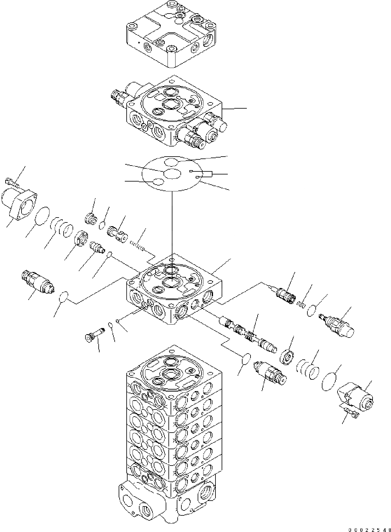 Схема запчастей Komatsu PW160-7E0 - ОСНОВН. КЛАПАН (8-СЕКЦИОНН.) (9/9) (ДЛЯ ONE-ЧАСТИ СТРЕЛА) Y ОСНОВН. КОМПОНЕНТЫ И РЕМКОМПЛЕКТЫ