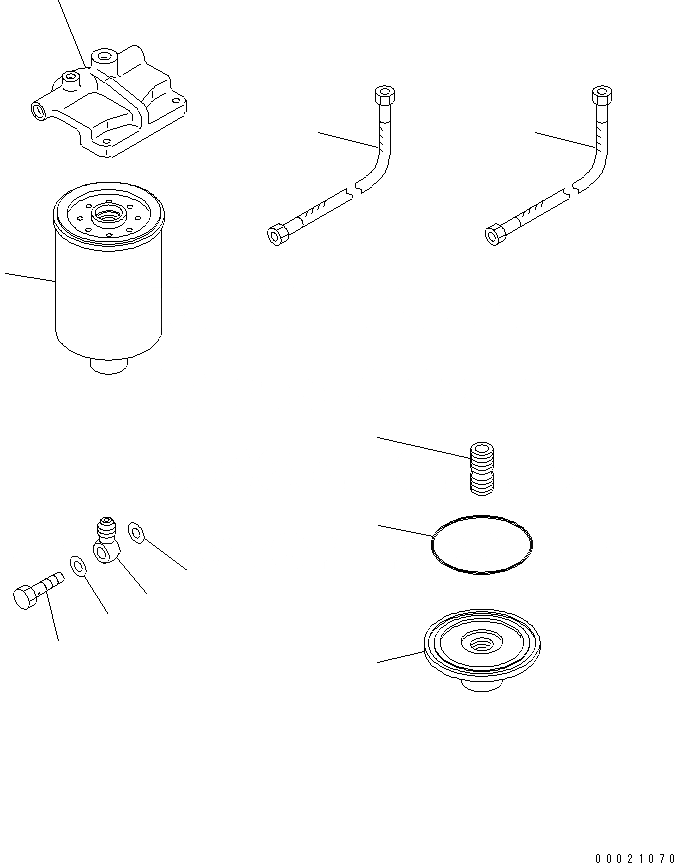 Схема запчастей Komatsu PW160-7 - ТОПЛИВН. ФИЛЬТР. AA ДВИГАТЕЛЬ