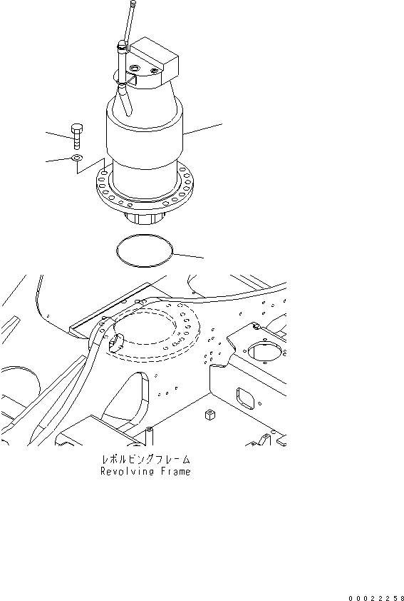 Схема запчастей Komatsu PW160-7 - МЕХАНИЗМ ПОВОРОТА N ПОВОРОТН. КРУГ И КОМПОНЕНТЫ