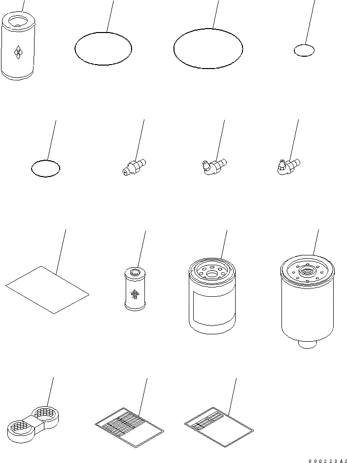 Схема запчастей Komatsu PW160-7 - ЗАП. ЧАСТИ V АКСЕССУАРЫ И ИНСТРУМЕНТ