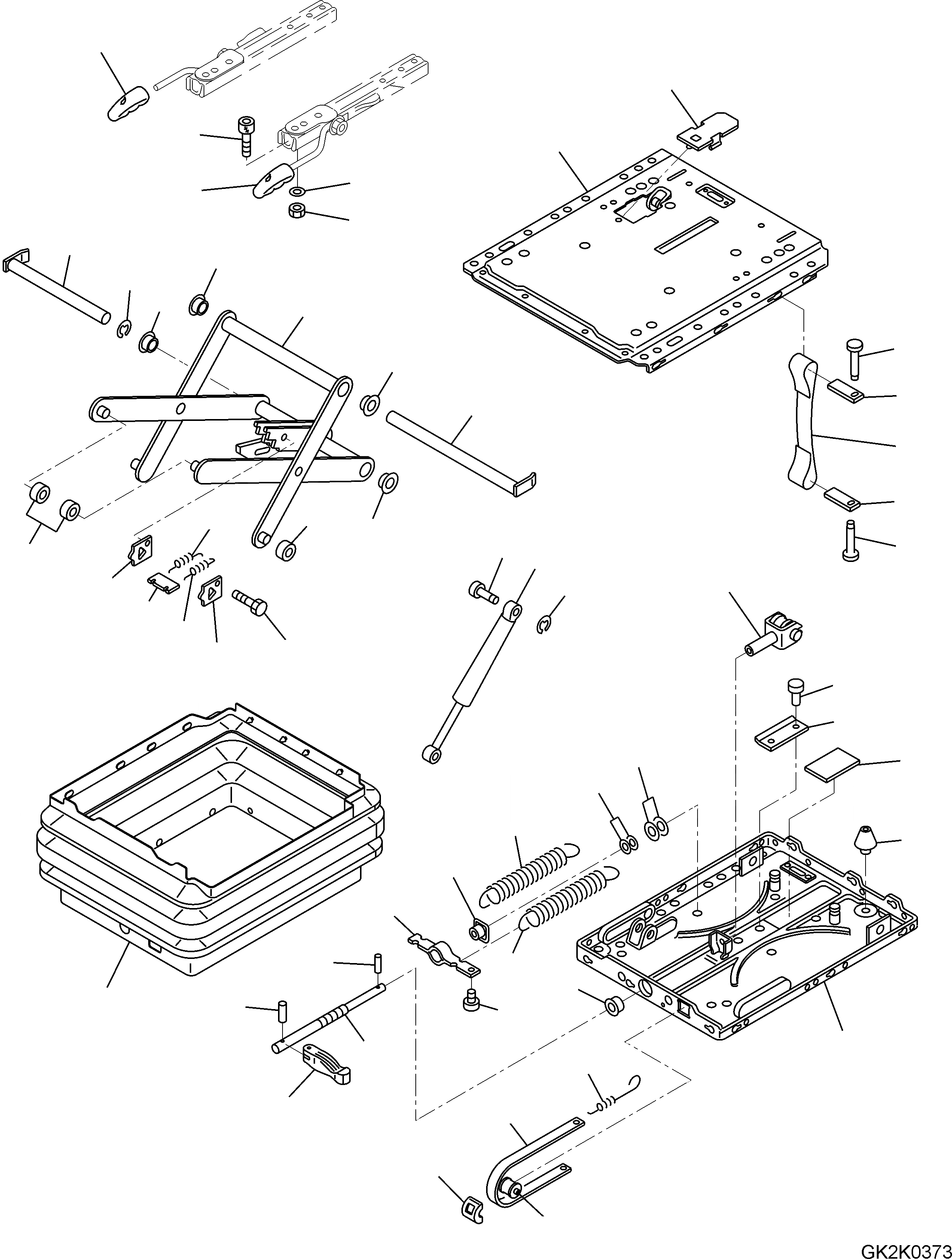 Схема запчастей Komatsu PW160-7 - OPERATORґS СИДЕНЬЕ ASSEMBLY, / (МЕХАНИЧ. ПОДВЕСКА) Y ОСНОВН. КОМПОНЕНТЫ И РЕМКОМПЛЕКТЫ
