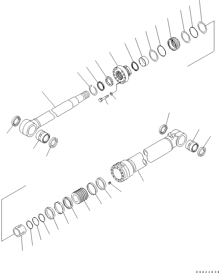 Схема запчастей Komatsu PW160-7 - СТРЕЛА ГИДРОЦИЛИНДР ПОДЪЕМА (ДЛЯ 2-СЕКЦИОНН. СТРЕЛЫ) Y ОСНОВН. КОМПОНЕНТЫ И РЕМКОМПЛЕКТЫ