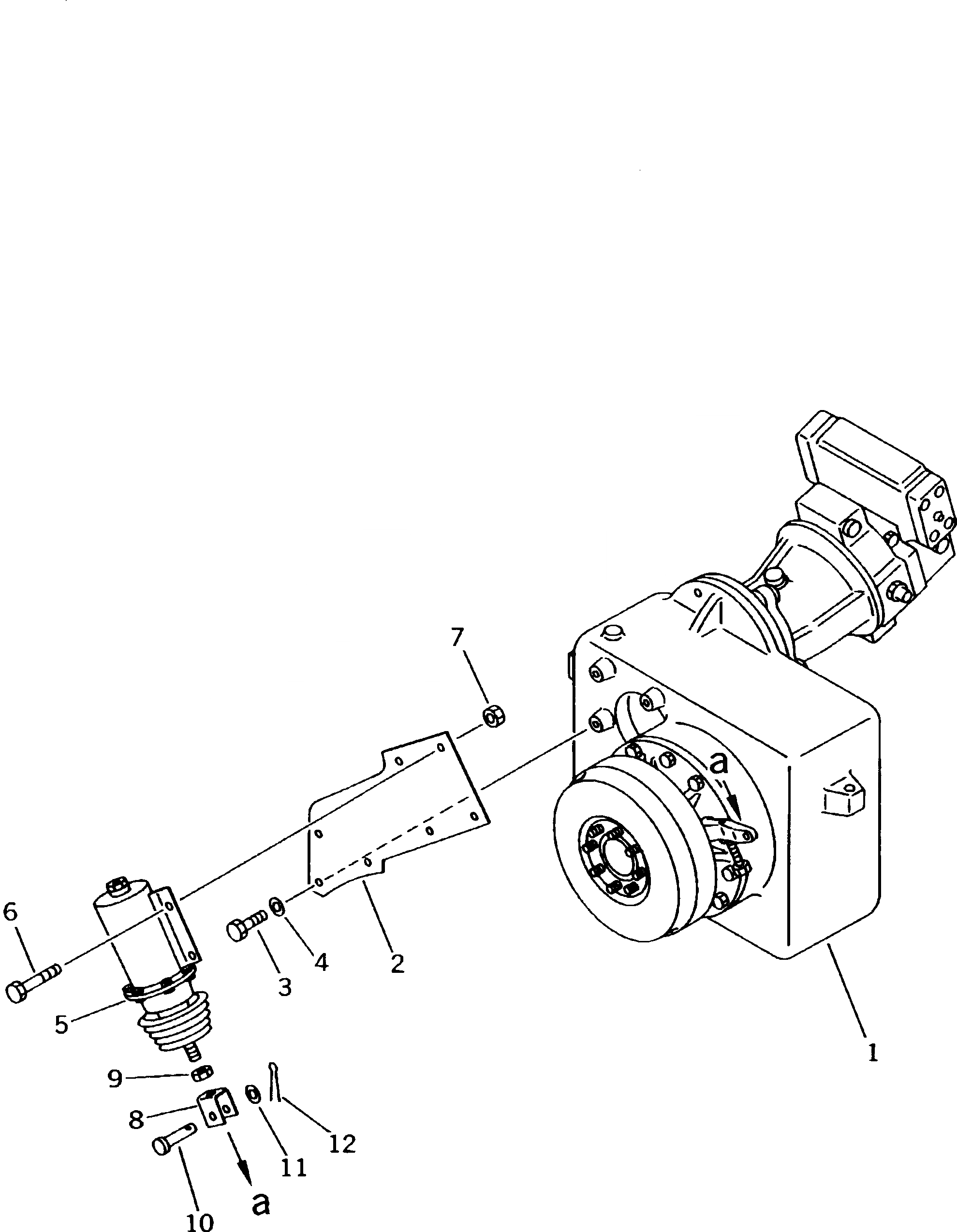 Схема запчастей Komatsu PW170-5K - ТРАНСМИССИЯ И ЦИЛИНДР СТОЯНОЧН. ТОРМОЗА ШАССИ¤ ТРАНСМИССИЯ¤ МОСТ¤ КОЛЕСА И ВОЗД. СИСТЕМА