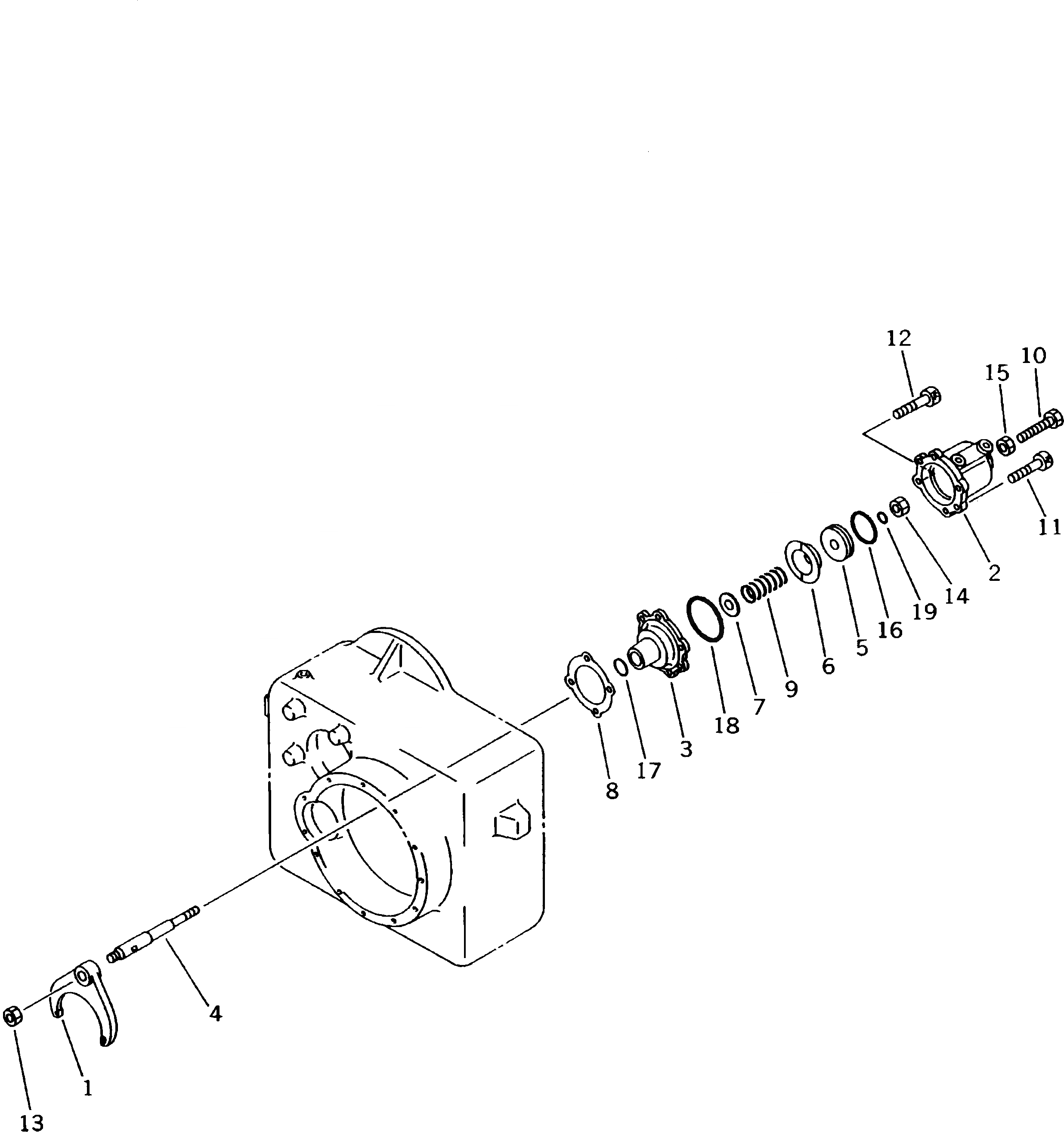 Схема запчастей Komatsu PW170-5K - КОРПУС ТРАНСМИССИИ (/) ШАССИ¤ ТРАНСМИССИЯ¤ МОСТ¤ КОЛЕСА И ВОЗД. СИСТЕМА