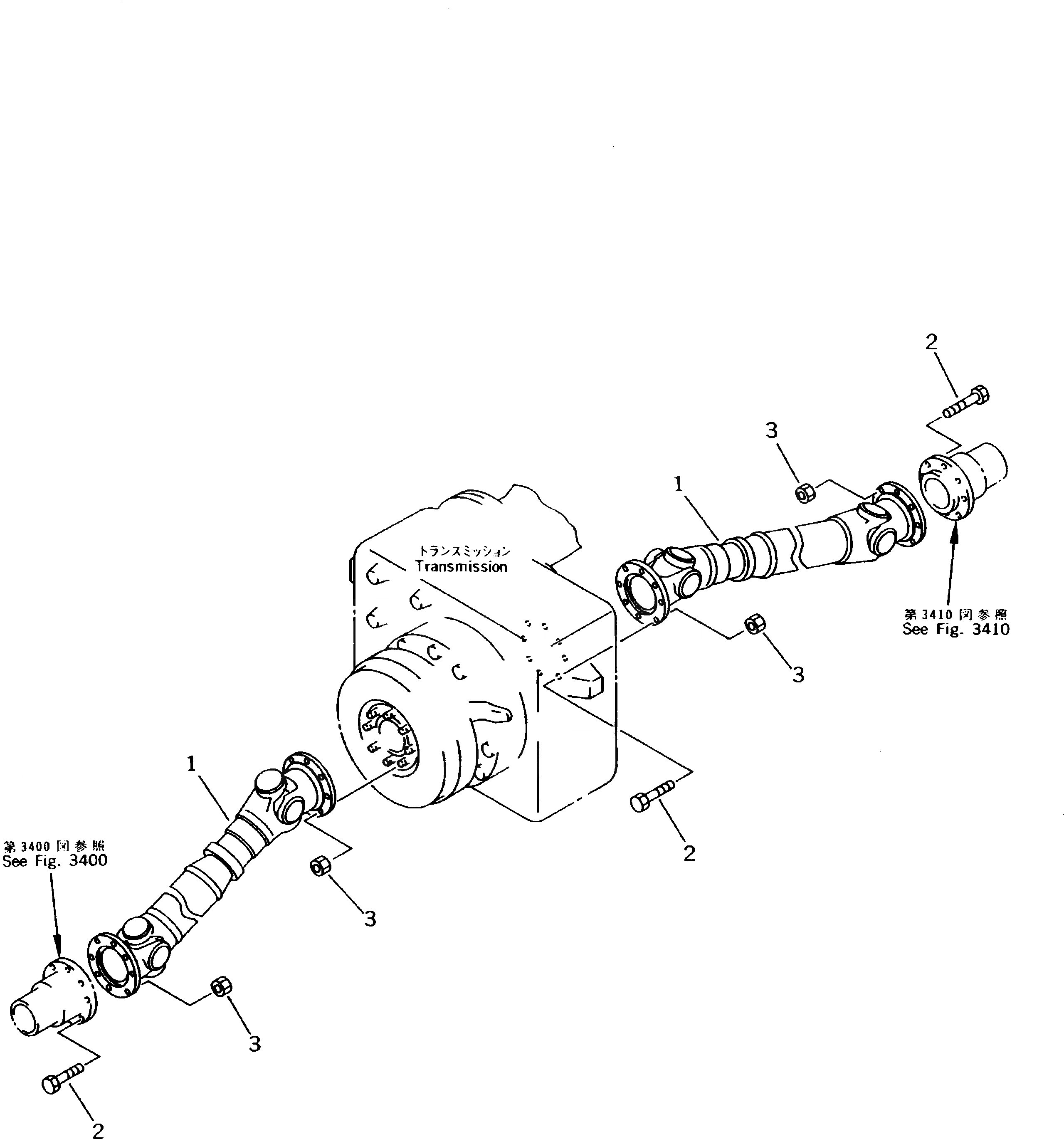 Схема запчастей Komatsu PW170-5K - КАРДАНН. ВАЛ ШАССИ¤ ТРАНСМИССИЯ¤ МОСТ¤ КОЛЕСА И ВОЗД. СИСТЕМА