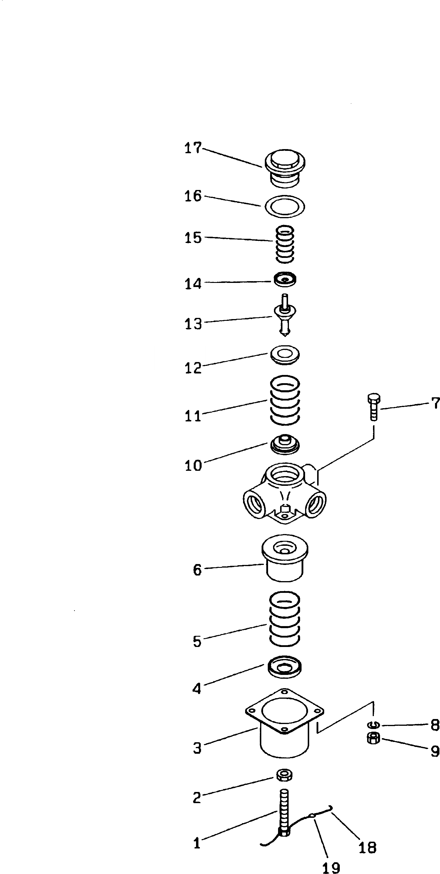 Схема запчастей Komatsu PW170-5K - PRESSURE ПОНИЖАЮЩ. КЛАПАН ШАССИ¤ ТРАНСМИССИЯ¤ МОСТ¤ КОЛЕСА И ВОЗД. СИСТЕМА