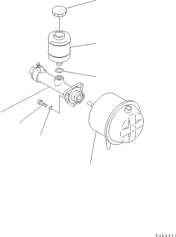 Схема запчастей Komatsu PW170-5K - ТОРМОЗ. КАМЕРА В СБОРЕ ШАССИ¤ ТРАНСМИССИЯ¤ МОСТ¤ КОЛЕСА И ВОЗД. СИСТЕМА