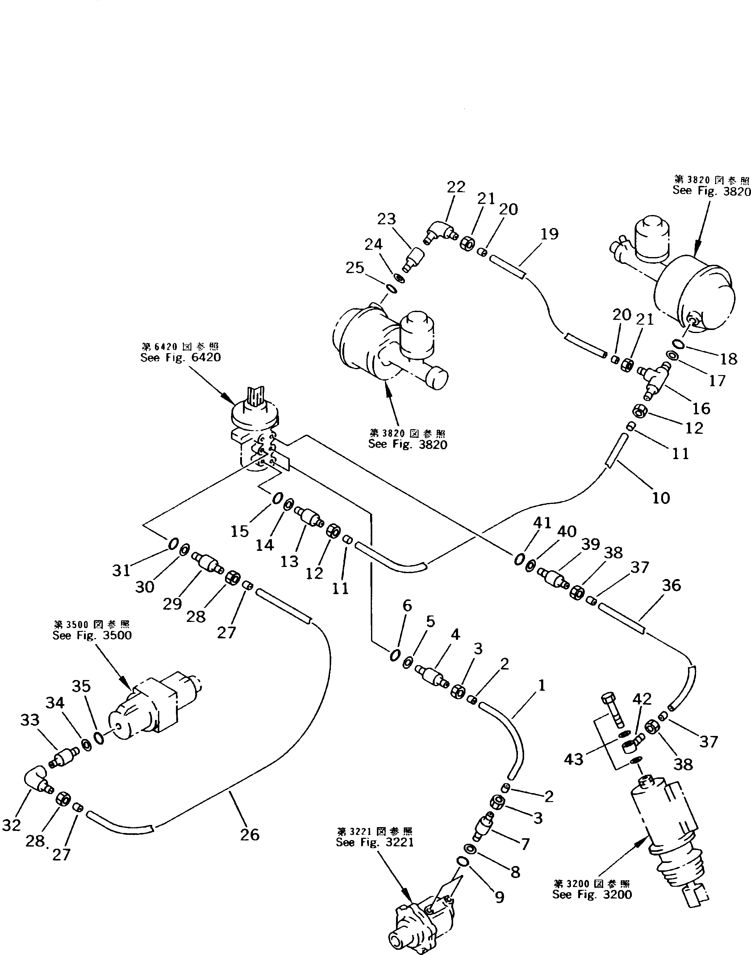 Схема запчастей Komatsu PW170-5K - НИЖН. ВОЗДУХОВОД ШАССИ¤ ТРАНСМИССИЯ¤ МОСТ¤ КОЛЕСА И ВОЗД. СИСТЕМА