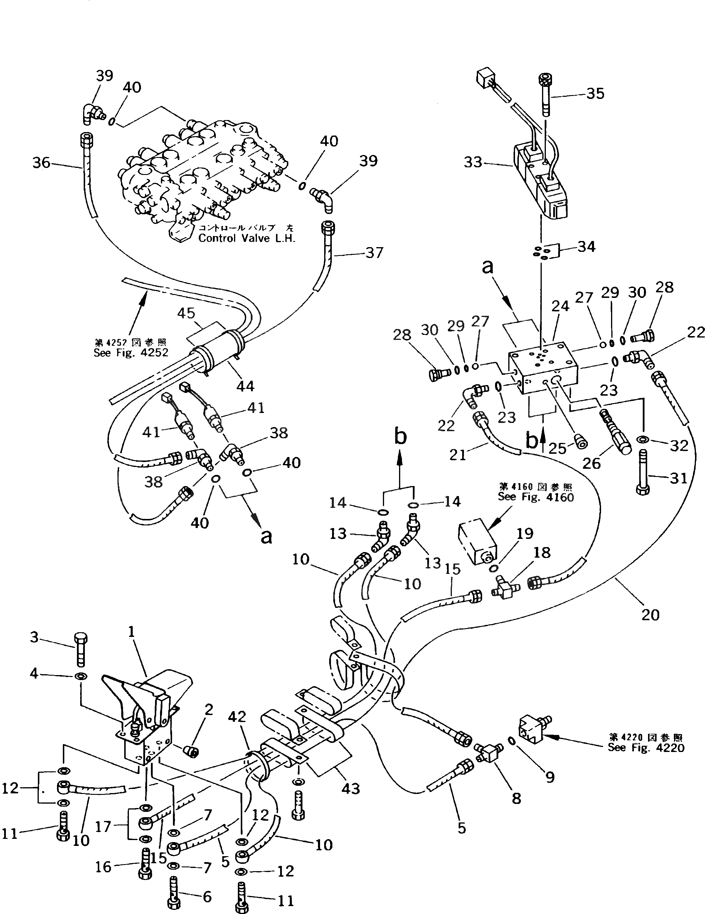 Схема запчастей Komatsu PW170-5K - HYDRAULUC ТРУБЫ (ЛИНИЯ РРС КЛАПАНА ВРАЩ. РУКОЯТИ) (ШАССИ) (ДЛЯ ВРАЩАЮЩ. РУКОЯТИ) УПРАВЛ-Е РАБОЧИМ ОБОРУДОВАНИЕМ