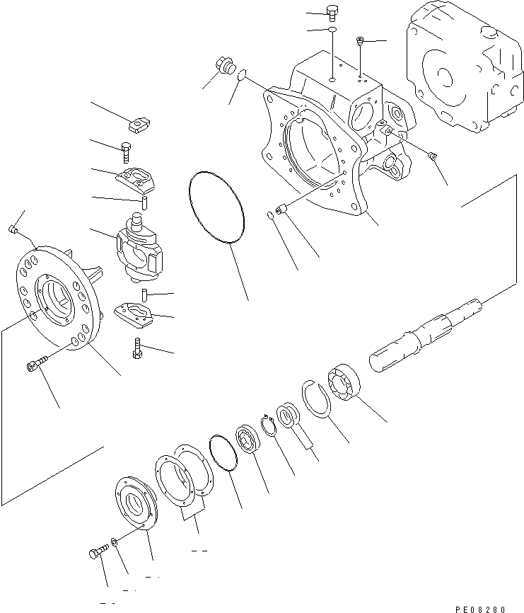 Схема запчастей Komatsu PW170-5K - ГИДР. НАСОС. (НАСОС SUB В СБОРЕ /) (/) УПРАВЛ-Е РАБОЧИМ ОБОРУДОВАНИЕМ
