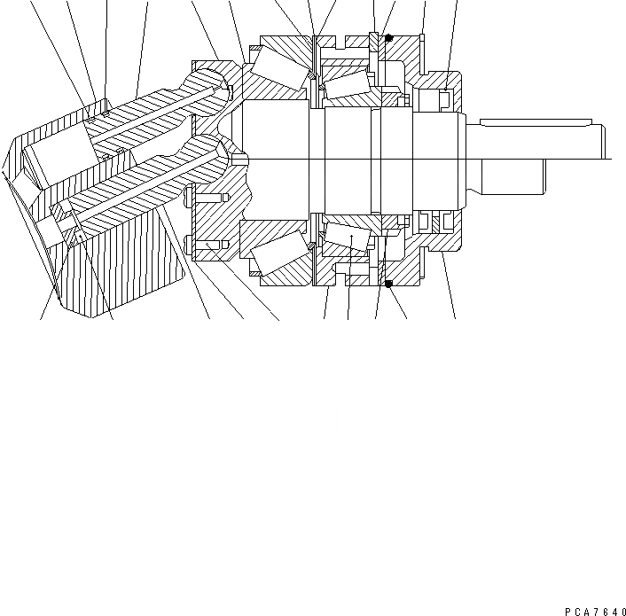 Схема запчастей Komatsu PW170-5K - МОТОР ХОДА (/7) (ПОВОРОТН. ГРУППА) УПРАВЛ-Е РАБОЧИМ ОБОРУДОВАНИЕМ