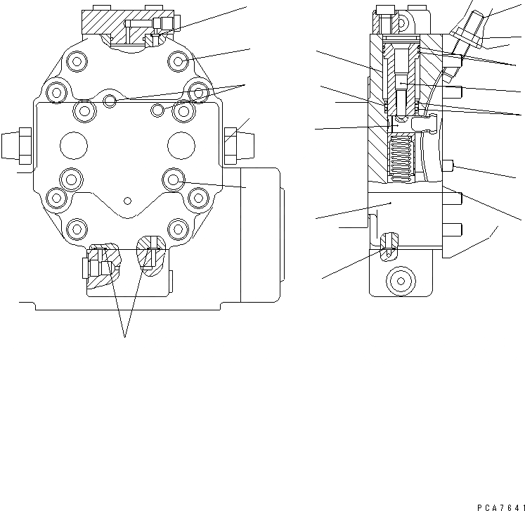 Схема запчастей Komatsu PW170-5K - МОТОР ХОДА (/7) (УПРАВЛ-Е) УПРАВЛ-Е РАБОЧИМ ОБОРУДОВАНИЕМ
