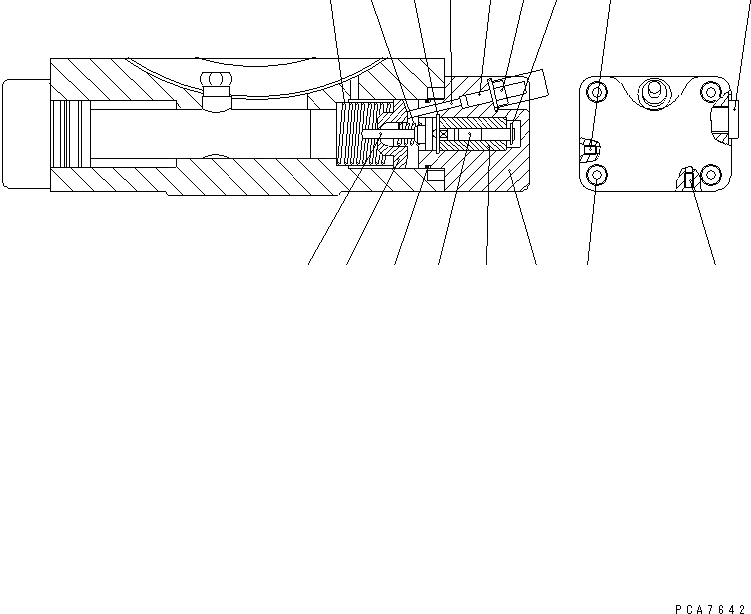 Схема запчастей Komatsu PW170-5K - МОТОР ХОДА (/7) (ЭЛЕМЕНТЫ УПРАВЛ-Я) УПРАВЛ-Е РАБОЧИМ ОБОРУДОВАНИЕМ