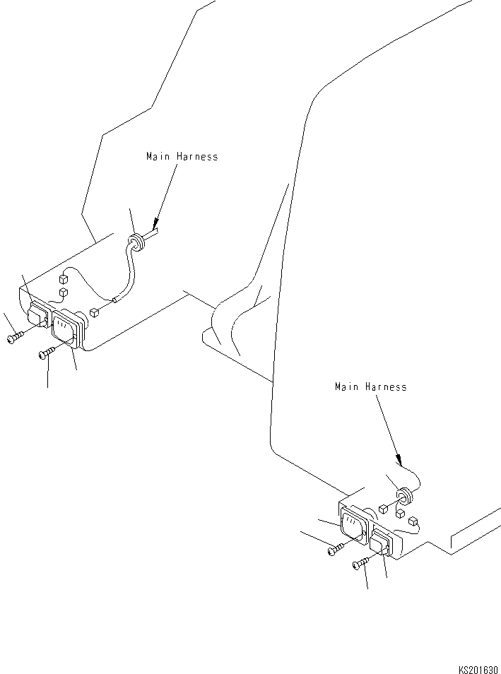 Схема запчастей Komatsu PW170ES-6K - ЭЛЕКТРИКА (ПЕРЕДН. ОСВЕЩЕНИЕ И ИНДИКАТОР) (UK СПЕЦ-Я) E ЭЛЕКТРИКА