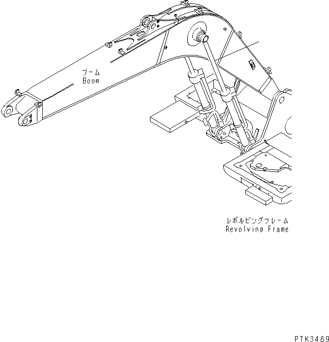 Схема запчастей Komatsu PW170ES-6K - РАБОЧЕЕ ОБОРУДОВАНИЕ ЦИЛИНДР (СТРЕЛА) T РАБОЧЕЕ ОБОРУДОВАНИЕ