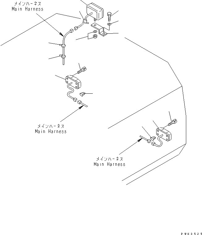 Схема запчастей Komatsu PW170ES-6K-KA - ЭЛЕКТРОПРОВОДКА (ЗАДН. РАБОЧ. ОСВЕЩЕНИЕ И TAIL ОСВЕЩЕНИЕ) (KA СПЕЦ-Я.) ЭЛЕКТРИКА