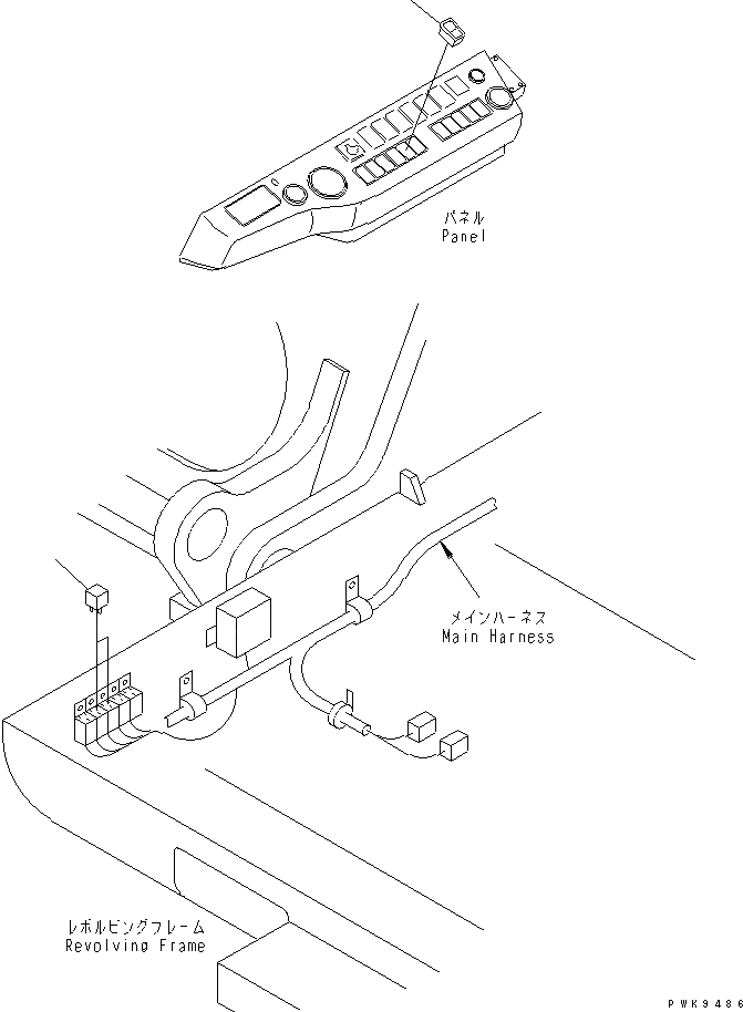 Схема запчастей Komatsu PW170ES-6K-KA - РЕЛЕ И ПЕРЕКЛЮЧАТЕЛЬ (ДЛЯ FOUR ОПОРА)(№K-) ЭЛЕКТРИКА