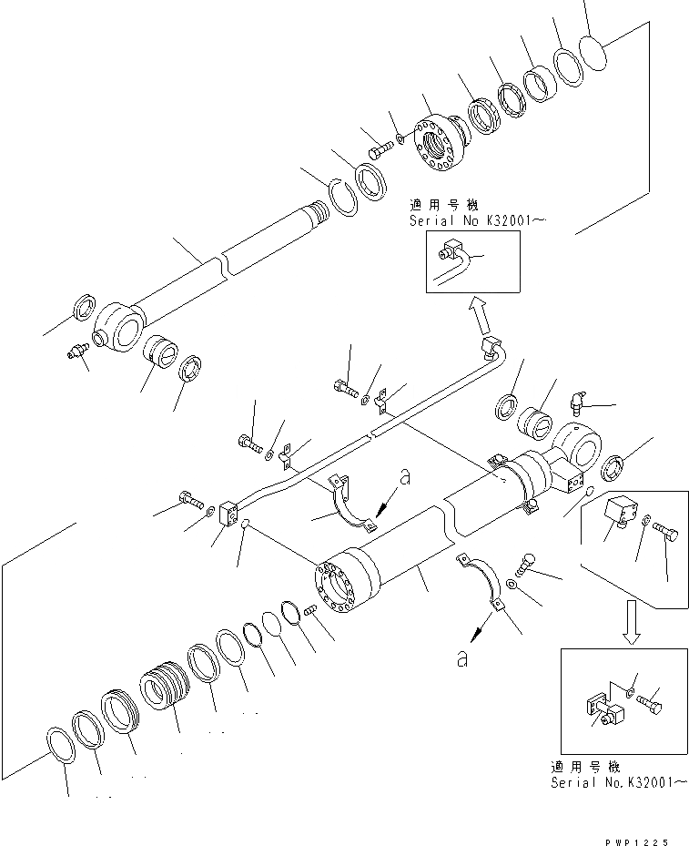 Схема запчастей Komatsu PW170ES-6K-KA - ЦИЛИНДР КОВША(№K9-) РАБОЧЕЕ ОБОРУДОВАНИЕ