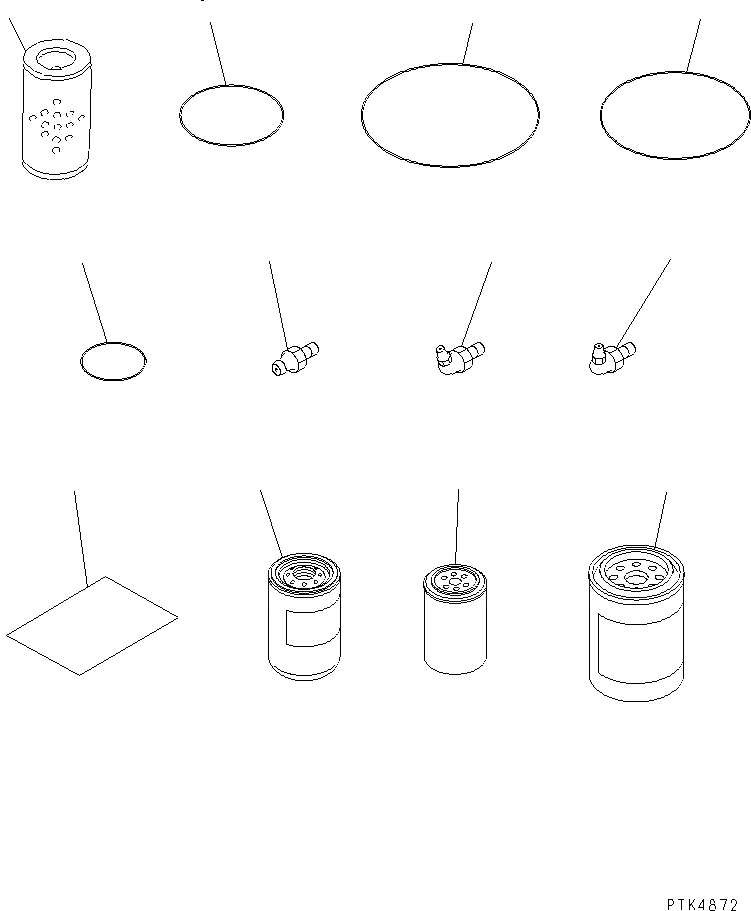 Схема запчастей Komatsu PW170ES-6K-KA - ЗАП. ЧАСТИ АКСЕССУАРЫ