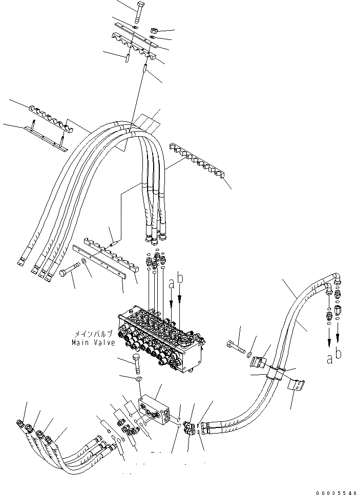 Схема запчастей Komatsu PW180-7K - РАБОЧЕЕ ОБОРУДОВАНИЕ ЛИНИЯ (ОСНОВНАЯ РАМА ) (ДЛЯ 1-СЕКЦИОНН. СТРЕЛЫ) ГИДРАВЛИКА