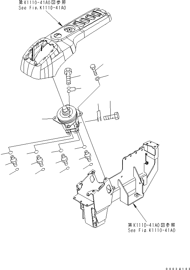 Схема запчастей Komatsu PW180-7K - ОСНОВН. КОНСТРУКЦИЯ (P.P.C. КЛАПАН¤ ПРАВ.) КАБИНА ОПЕРАТОРА И СИСТЕМА УПРАВЛЕНИЯ