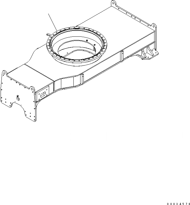 Схема запчастей Komatsu PW180-7K - ШАССИ РАМА (РАМА) SUSPENTION И КОЛЕСА