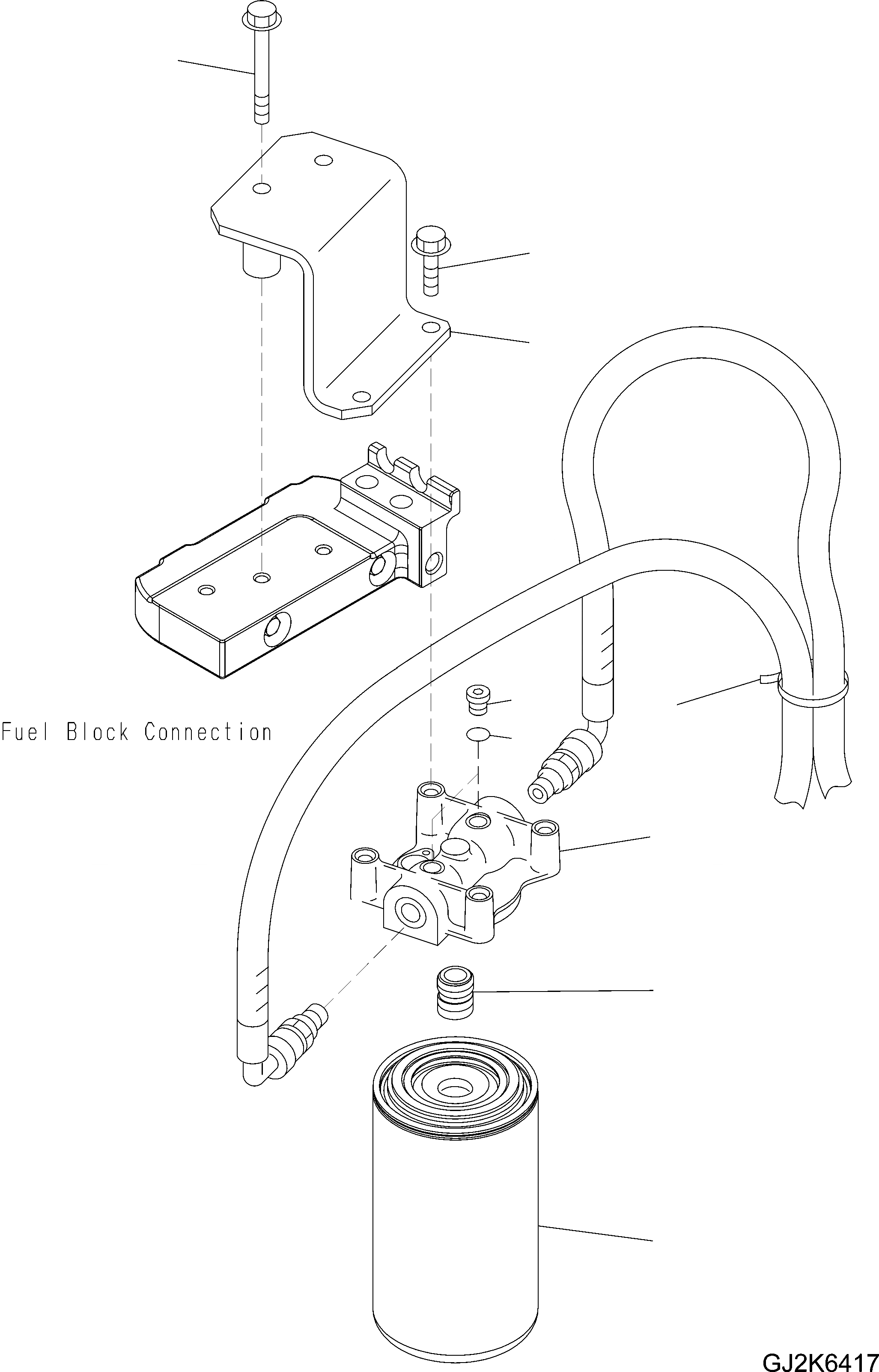 Схема запчастей Komatsu PW180-7E0 - ТОПЛИВН. ФИЛЬТР. И КРЕПЛЕНИЕ AA ДВИГАТЕЛЬ
